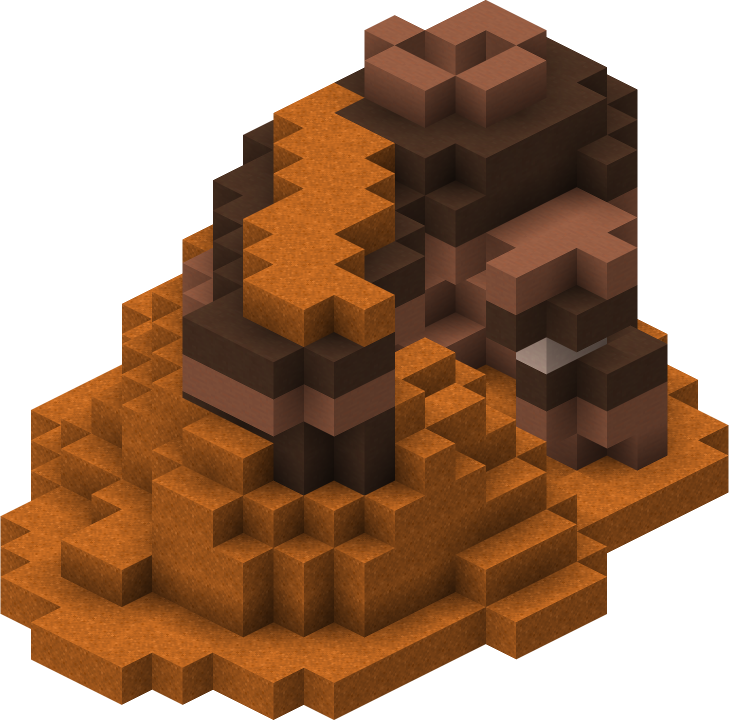 Badlands Shaded Rock